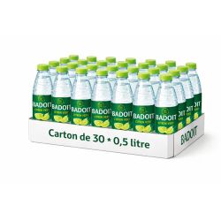 Eau gazeuse Badoit citron vert – Carton de 30 * 0.5 litre